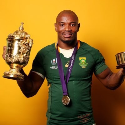 Springbok World Cup winner with the Webb Ellis Cup, 2019