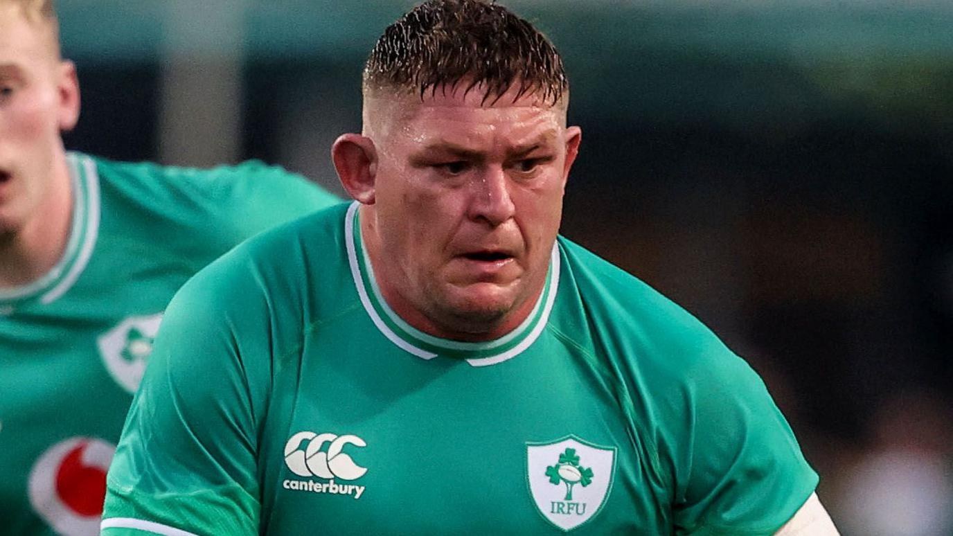 Tadhg Furlong in an Ireland jersey