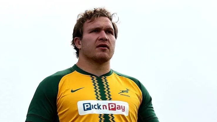 Jan-Hendrik Wessels in Springbok training kit