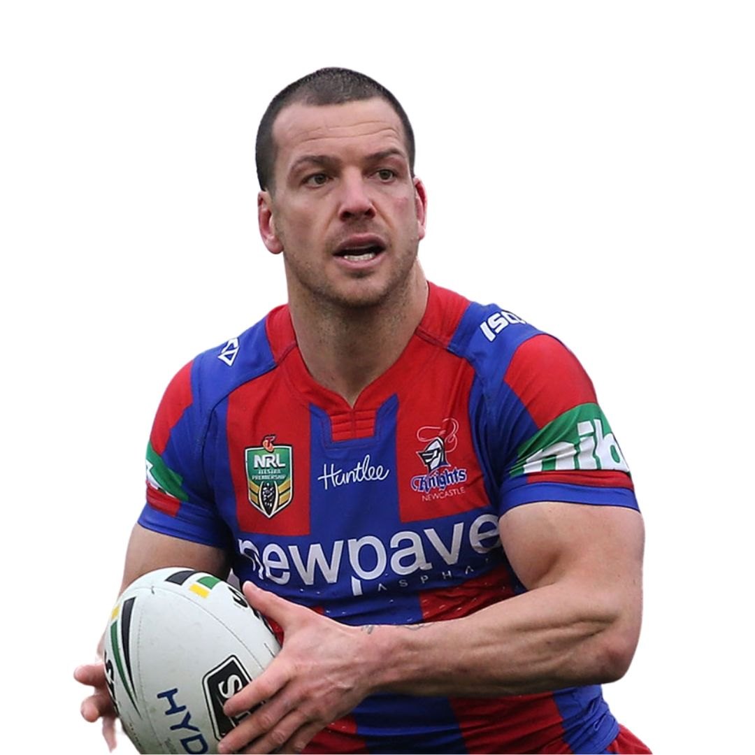 Jarrod Mullen playing for the Newcastle Knights