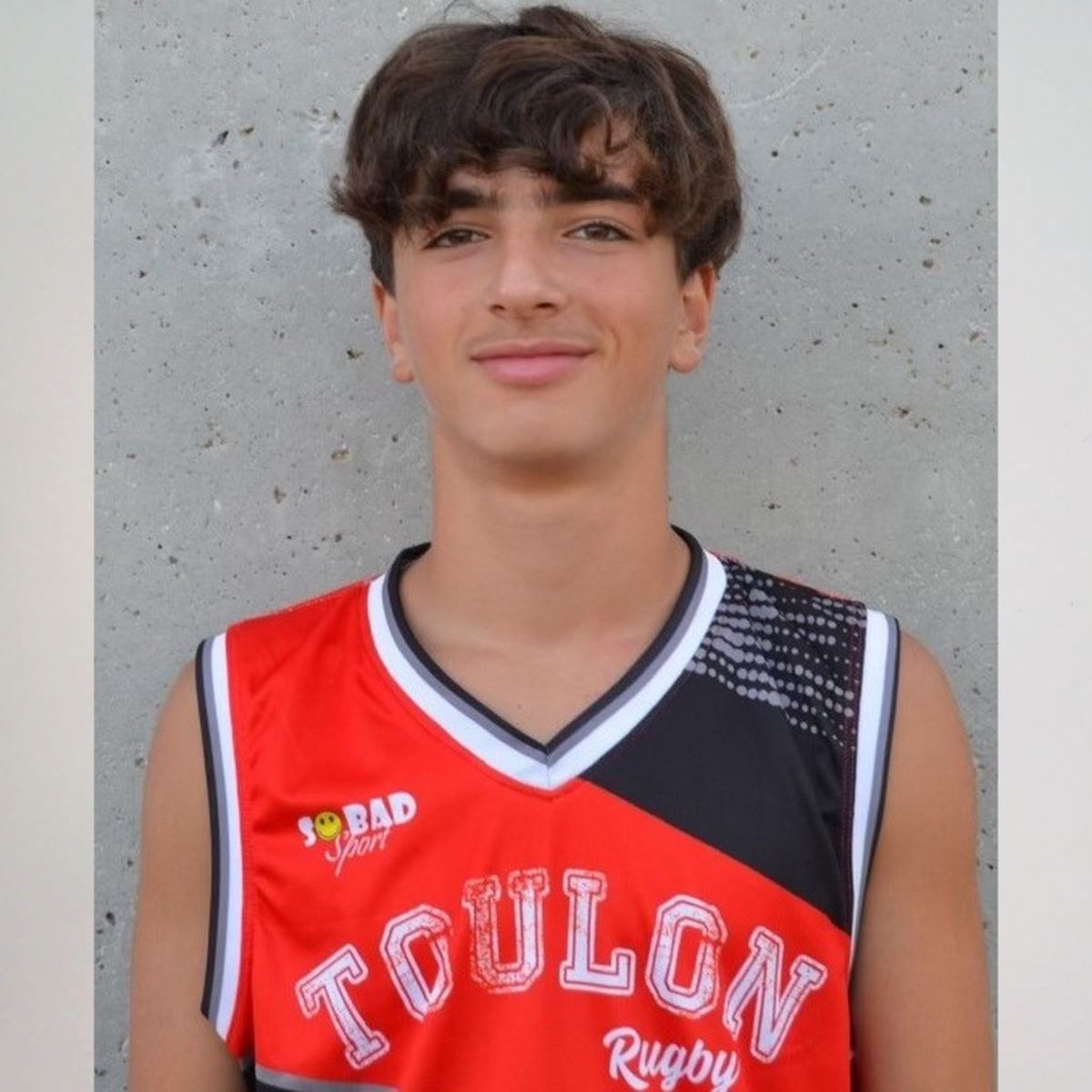 Nicolas Haddad in a Toulon rugby shirt