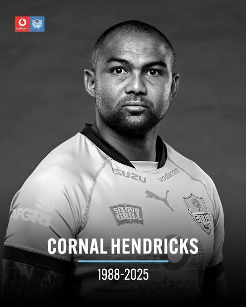 Vodacom Bulls tribute graphic for Cornal Hendricks, 1988–2025