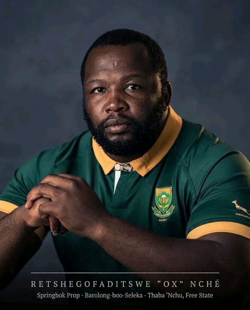 Springbok prop Retshegofaditswe Ox Nche